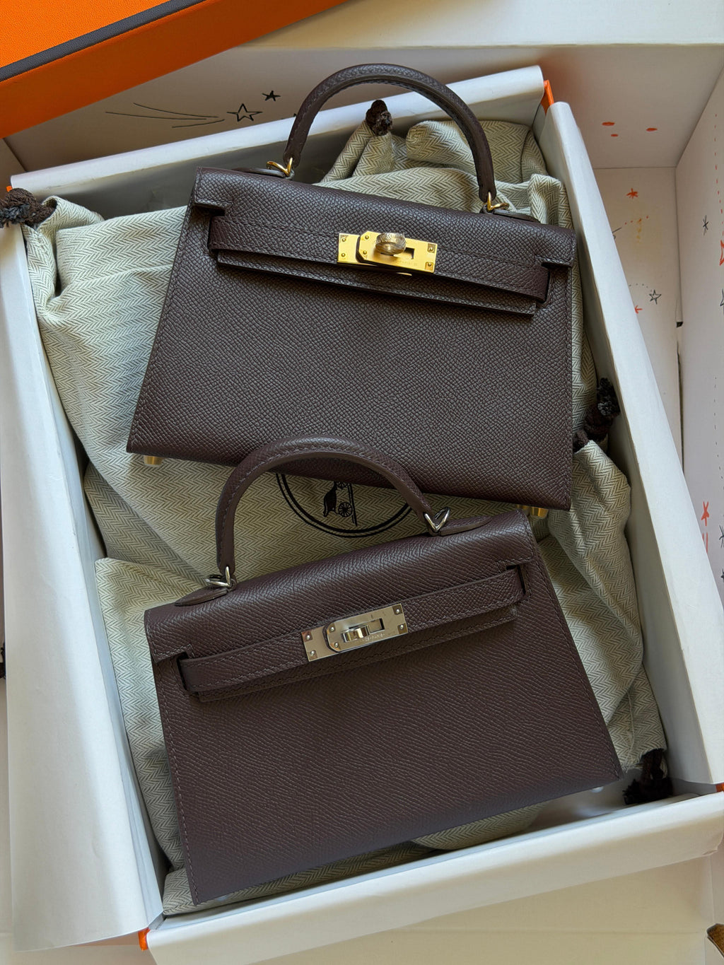 Hermes Mini Kelly 19cm Hand Made