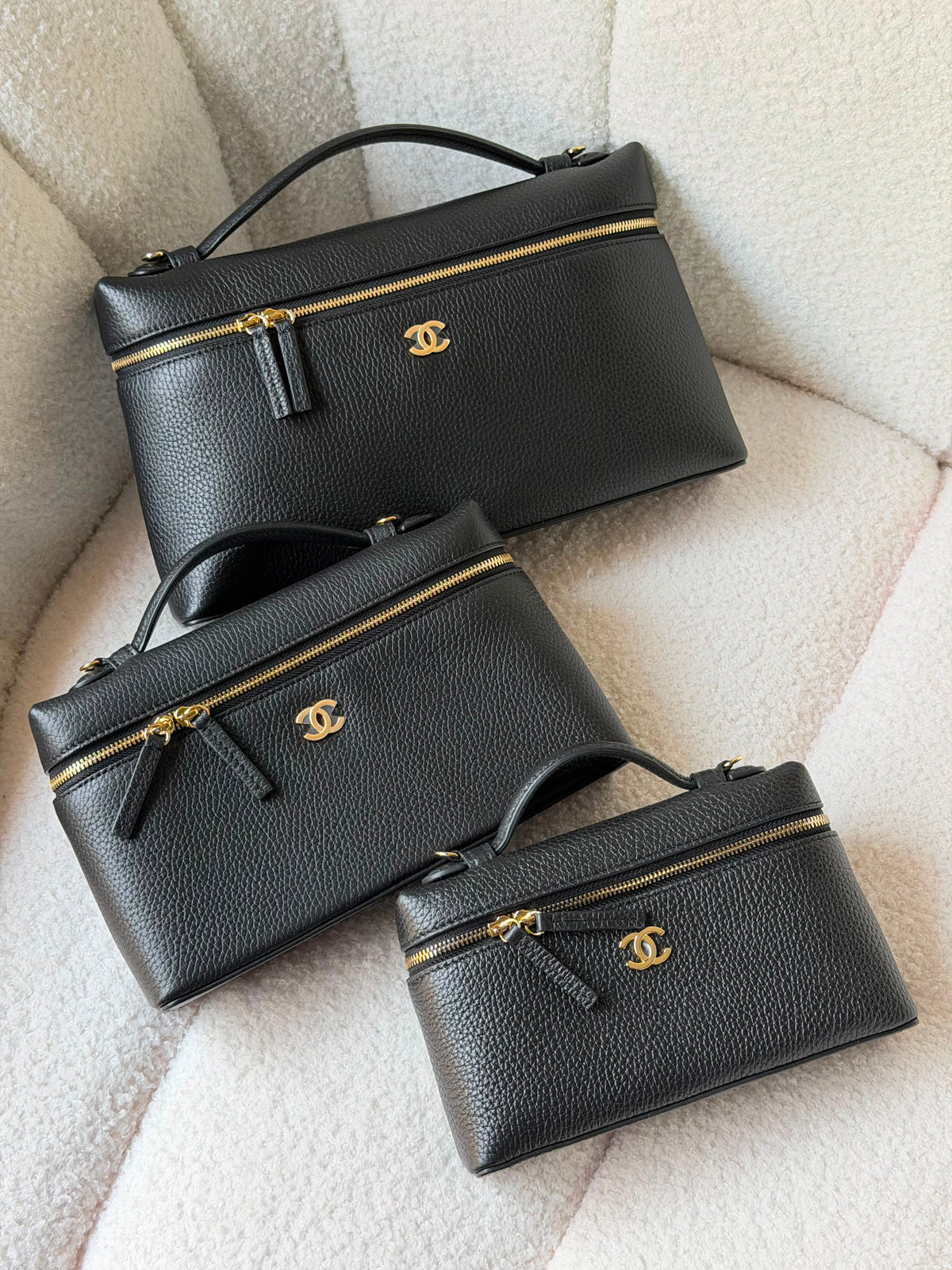 Chanel Vanity Case with Chain (19 Cm & 23 Cm & 28 Cm)