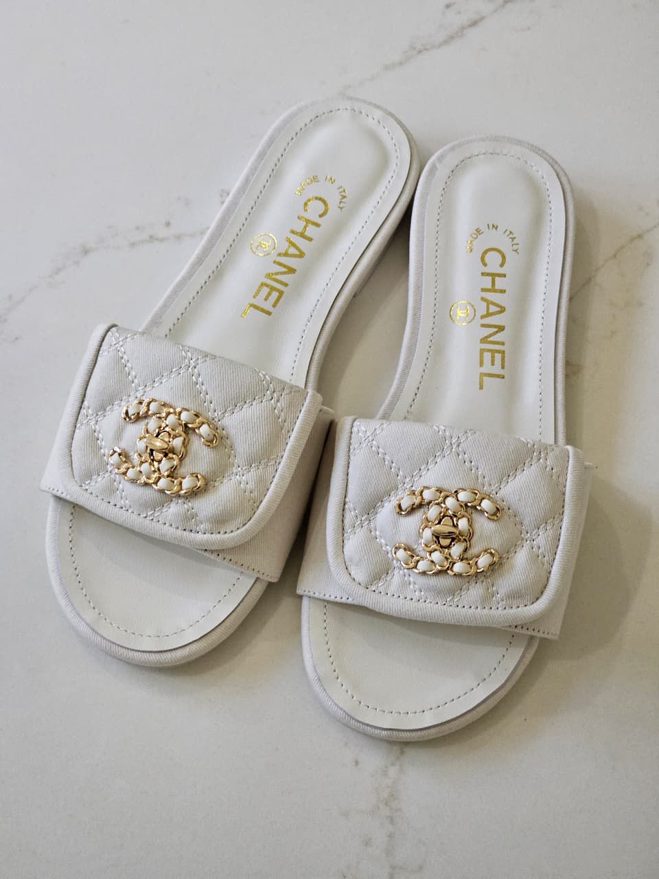 Chanel Lambskin Quilted Turnlock Flat