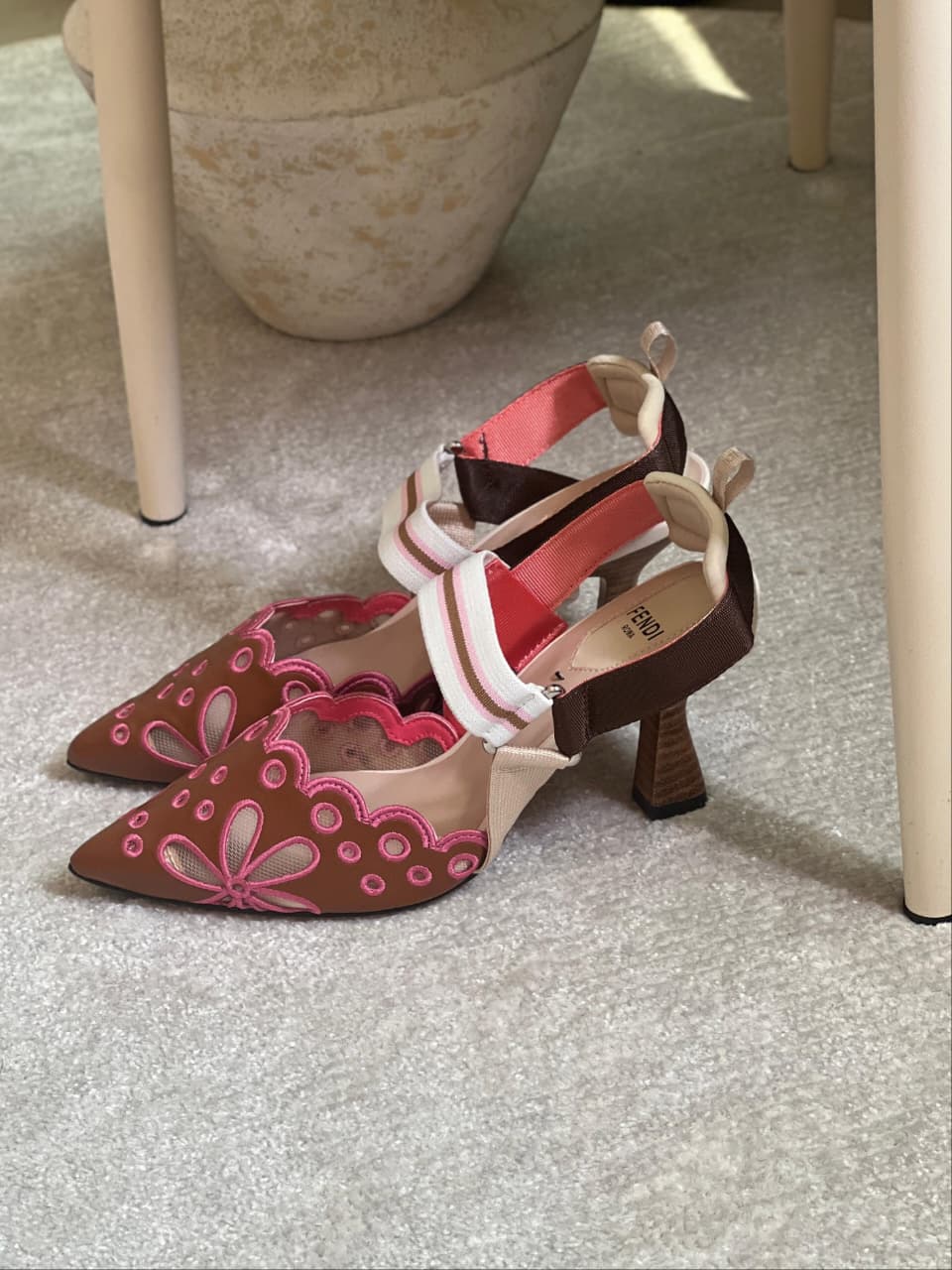 FENDI Colibrì slingback pumps