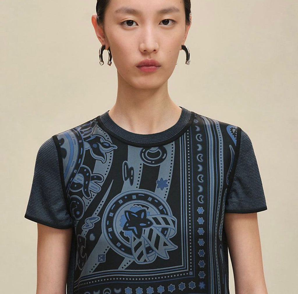 Hermes ETRO paisley-print T-shirt