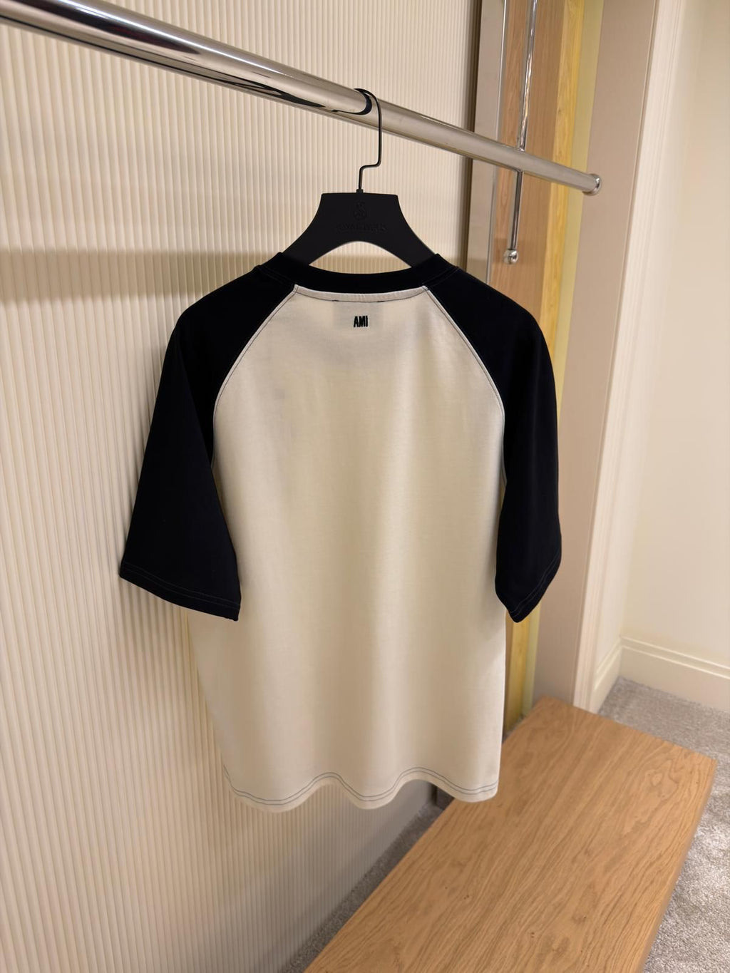 Ami Paris Cotton Two-Tone Ami De Coeur T-Shirt