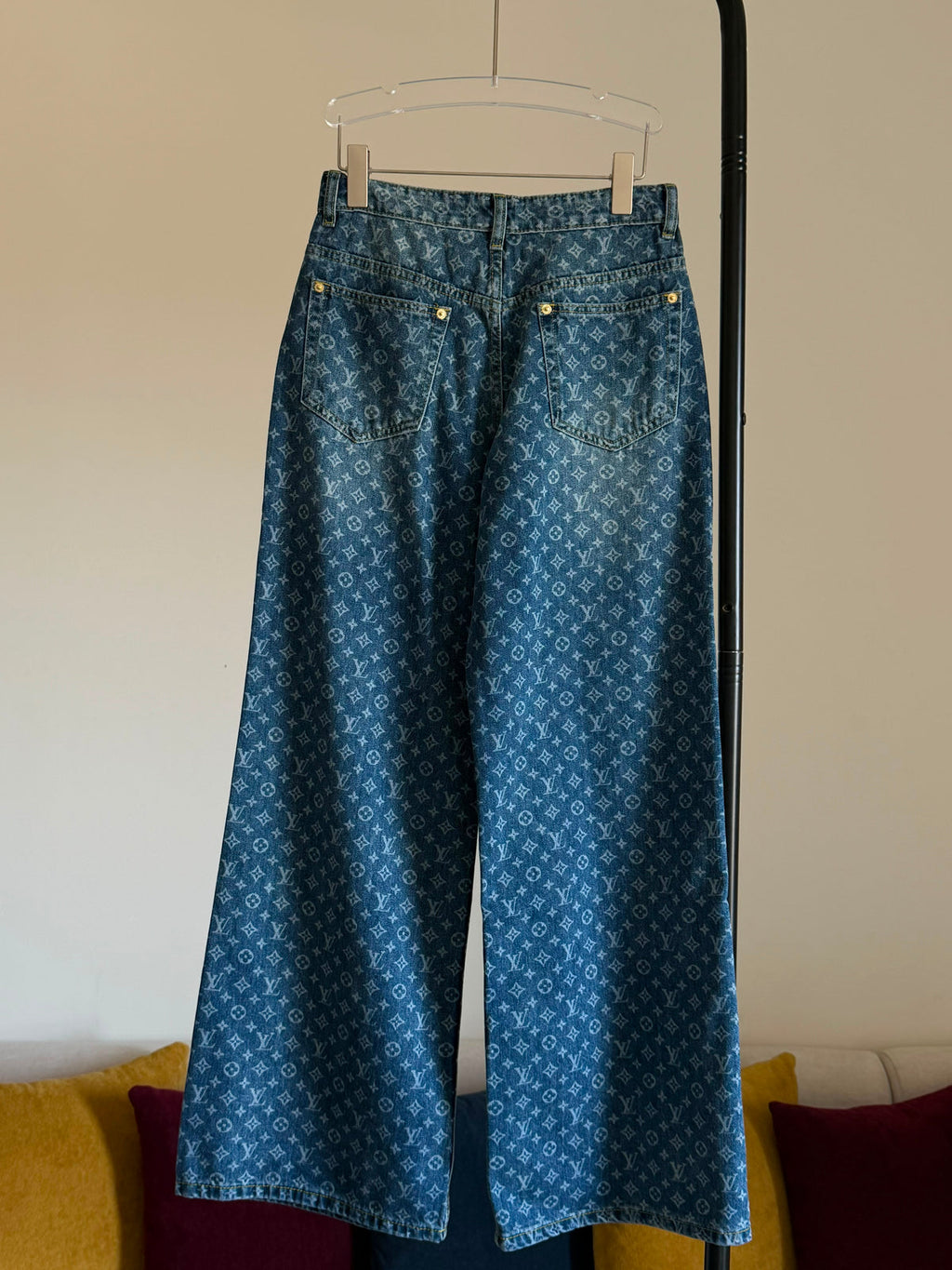 Louis Vuitton Monogram Flared Jeans