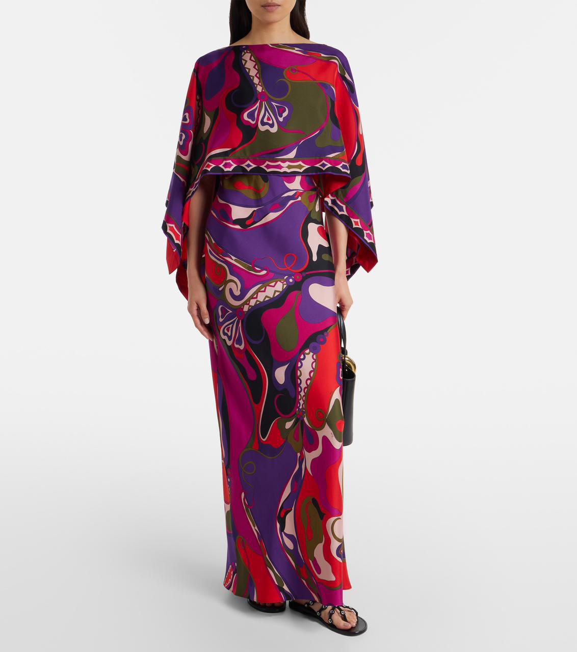 Pucci Pink Vivara-print Maxi Dress