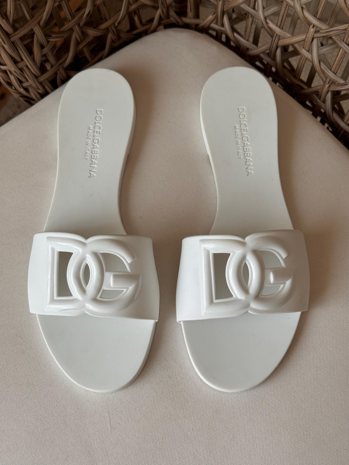 Dolce&Gabbana DG rubber slides
