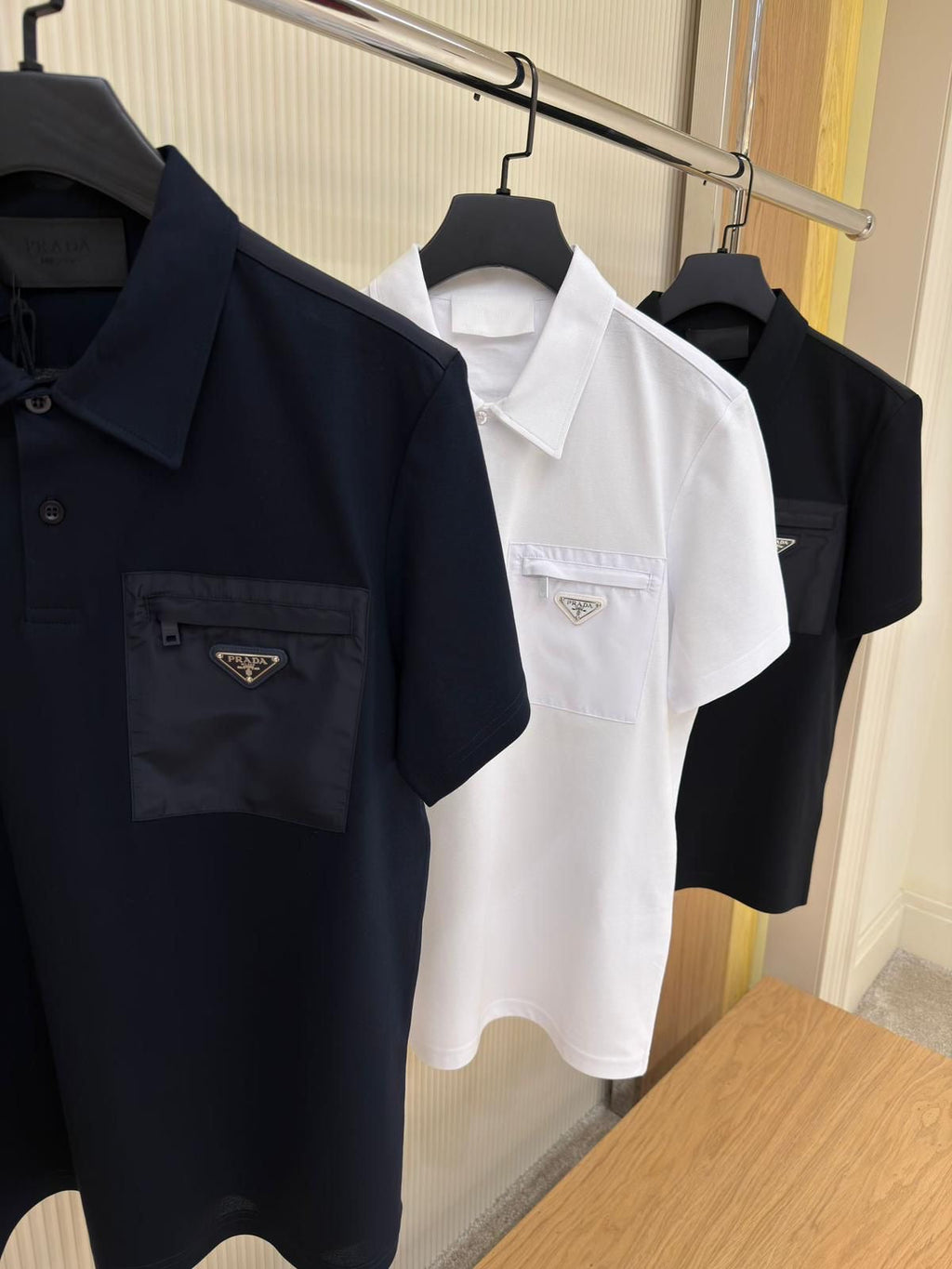 Buy Prada Black Triangle Logo