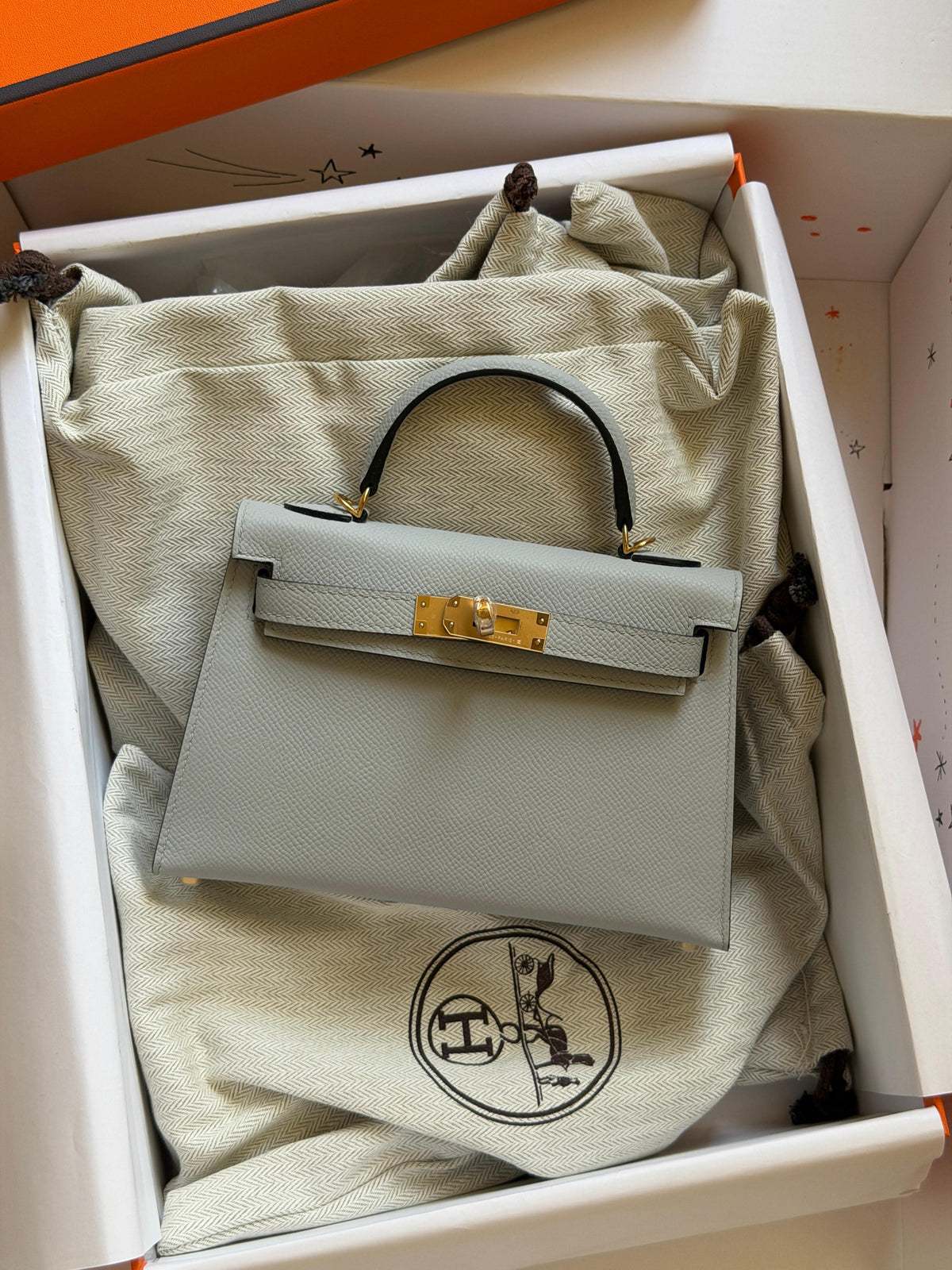 Hermes Mini Kelly 19cm Hand Made