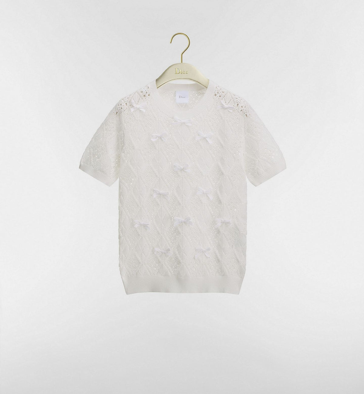Dior Dioriviera Embroidered Short-Sleeved Sweater
