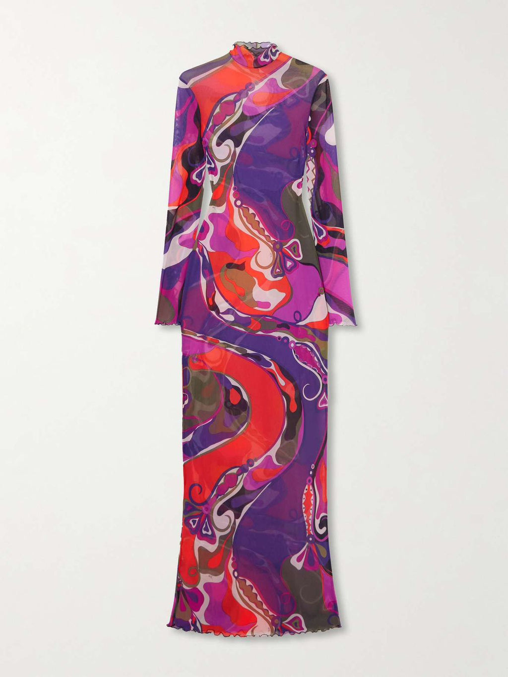 PUCCI Orchidee-print Tulle Dress