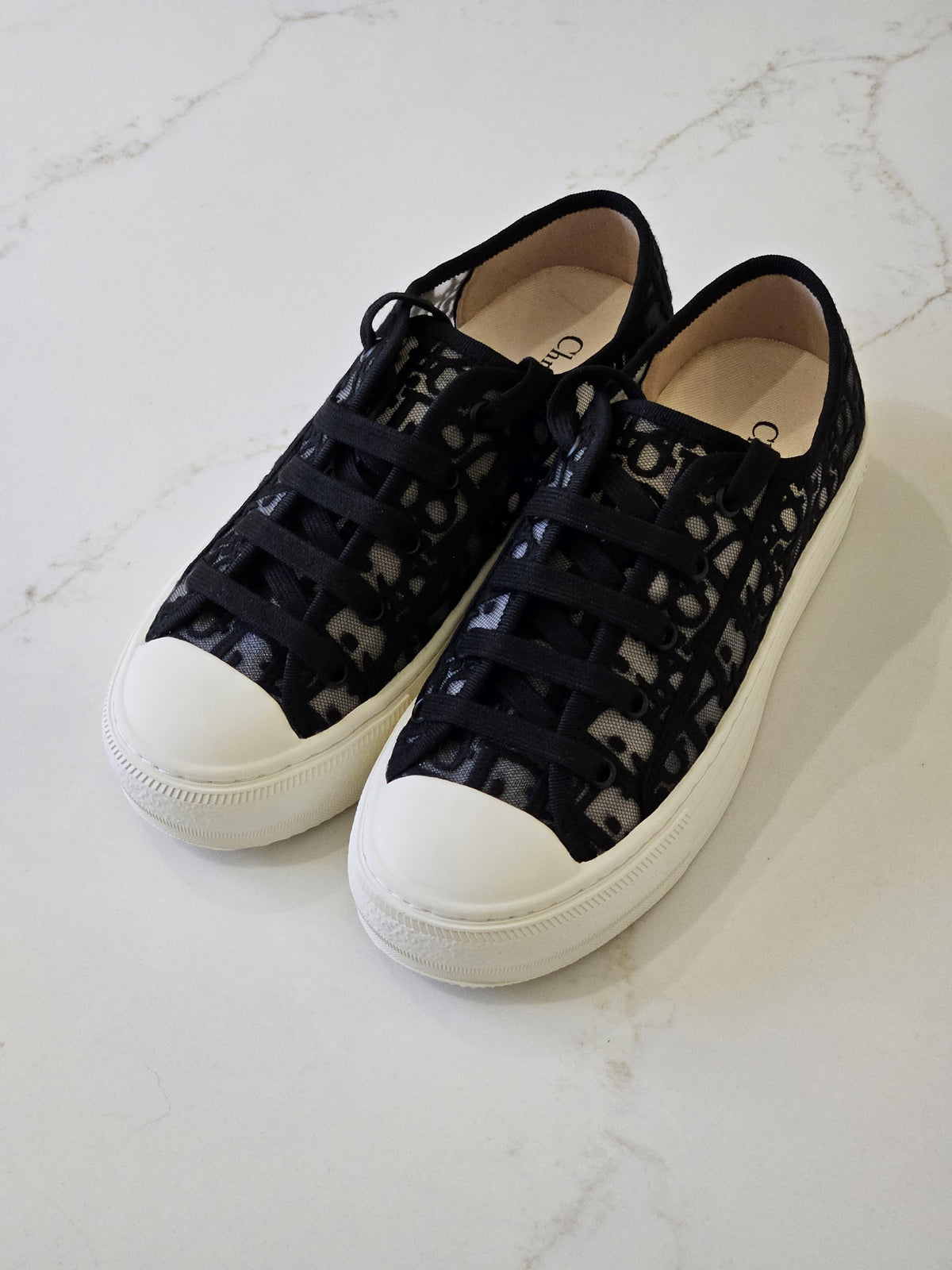 Dior Walk'n'Dior Sneaker Black Dior Oblique Embroidered Mesh