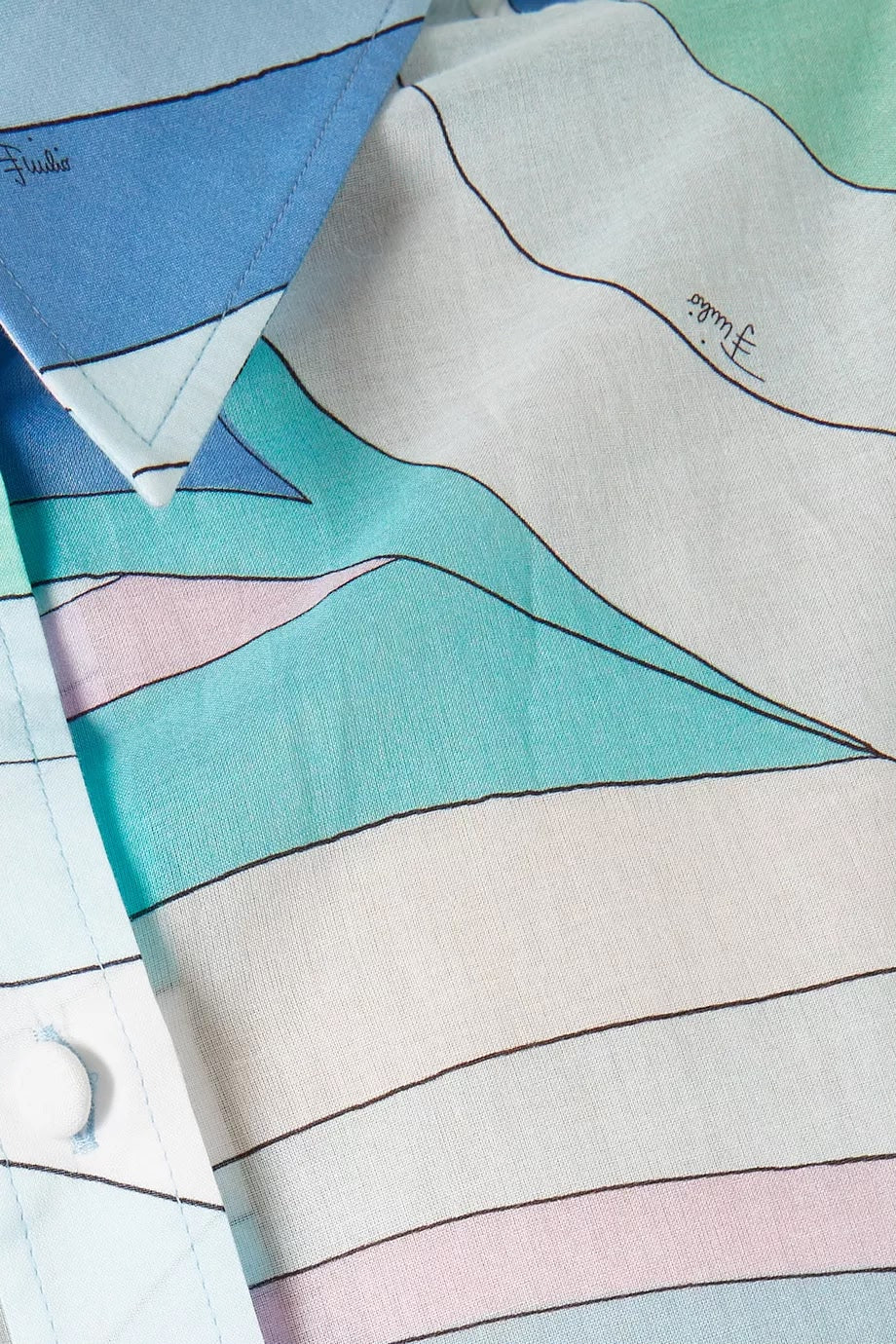 Pucci Blue Iride-print set
