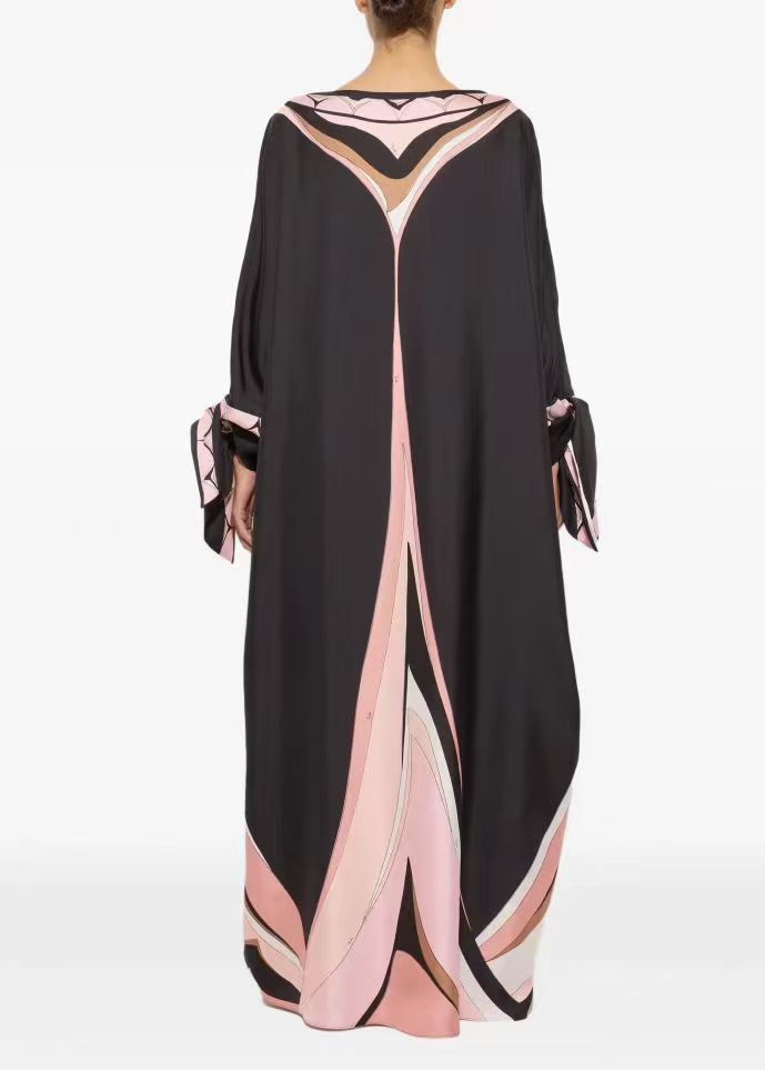 PUCCI Fari Print Silk Kaftan