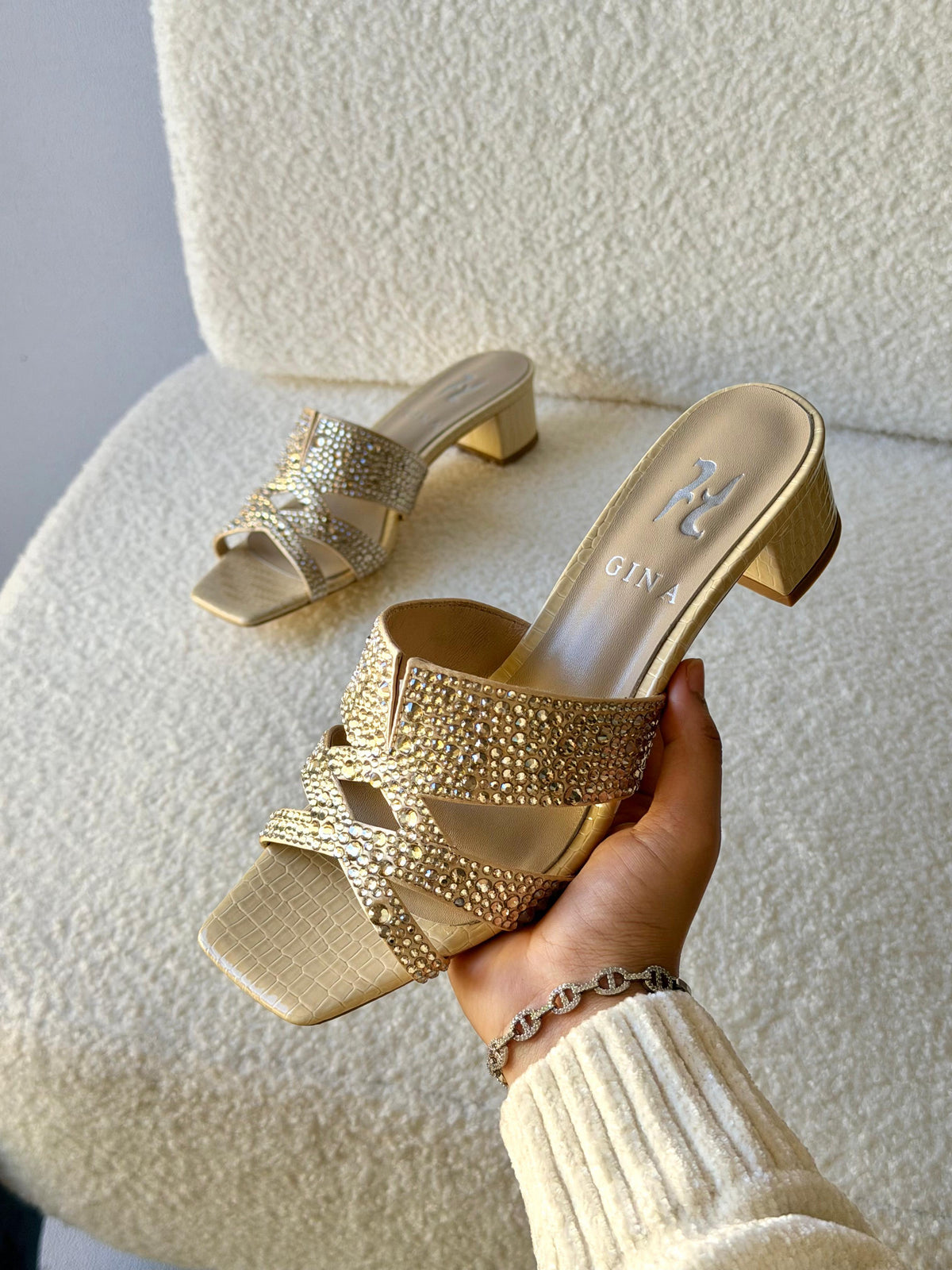 GINA LILA' Crystal Mules