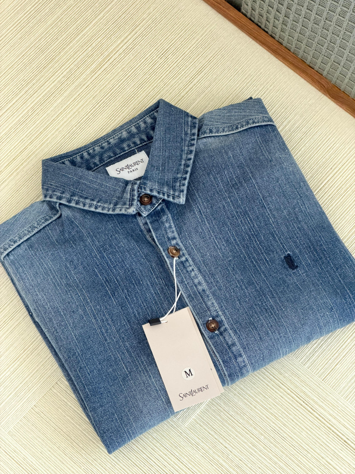 Saint Laurent Cassandre Denim Shirt