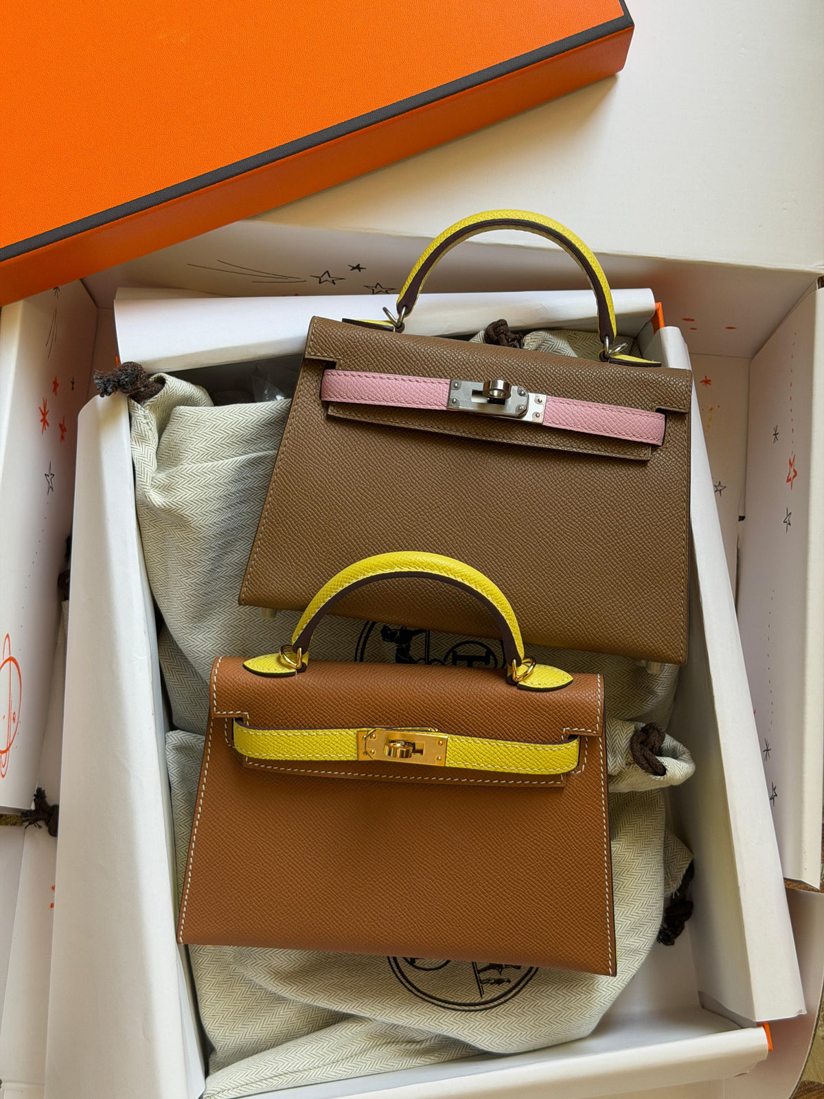 Hermes Mini Kelly 19cm Hand Made