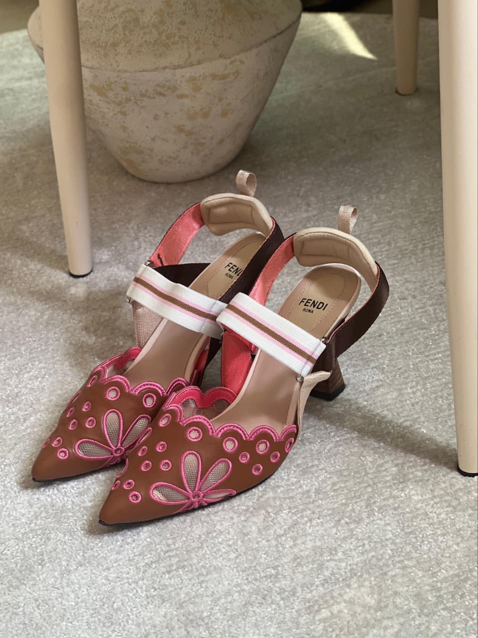 FENDI Colibrì slingback pumps