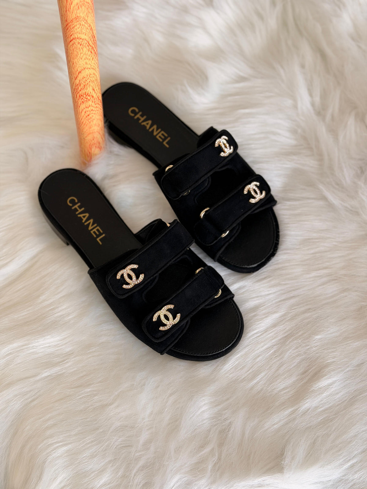 Chanel Mules - Suede kidskin.