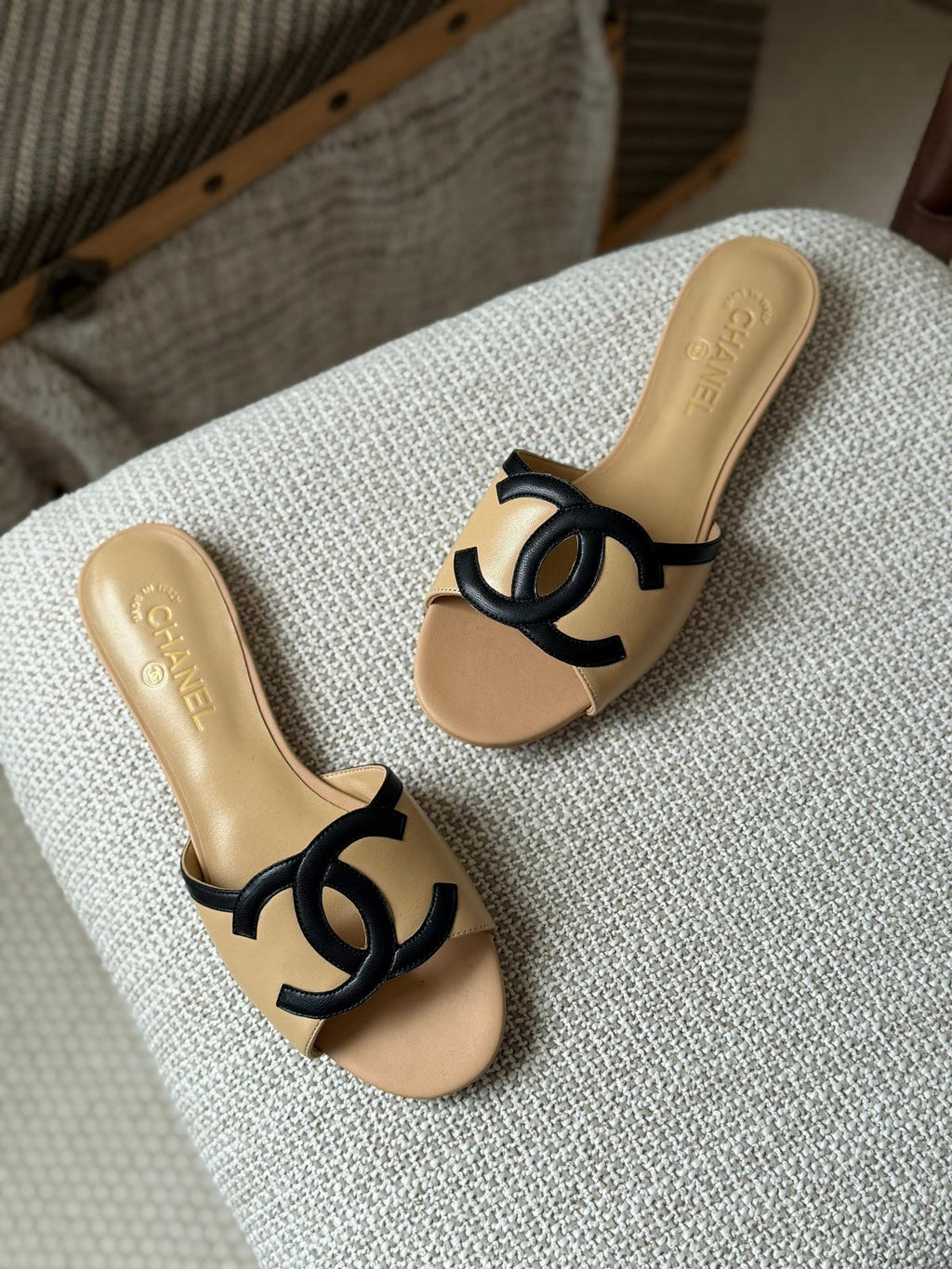 Chanel Lambskin Sandals