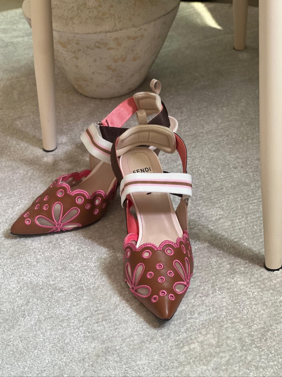 FENDI Colibrì slingback pumps