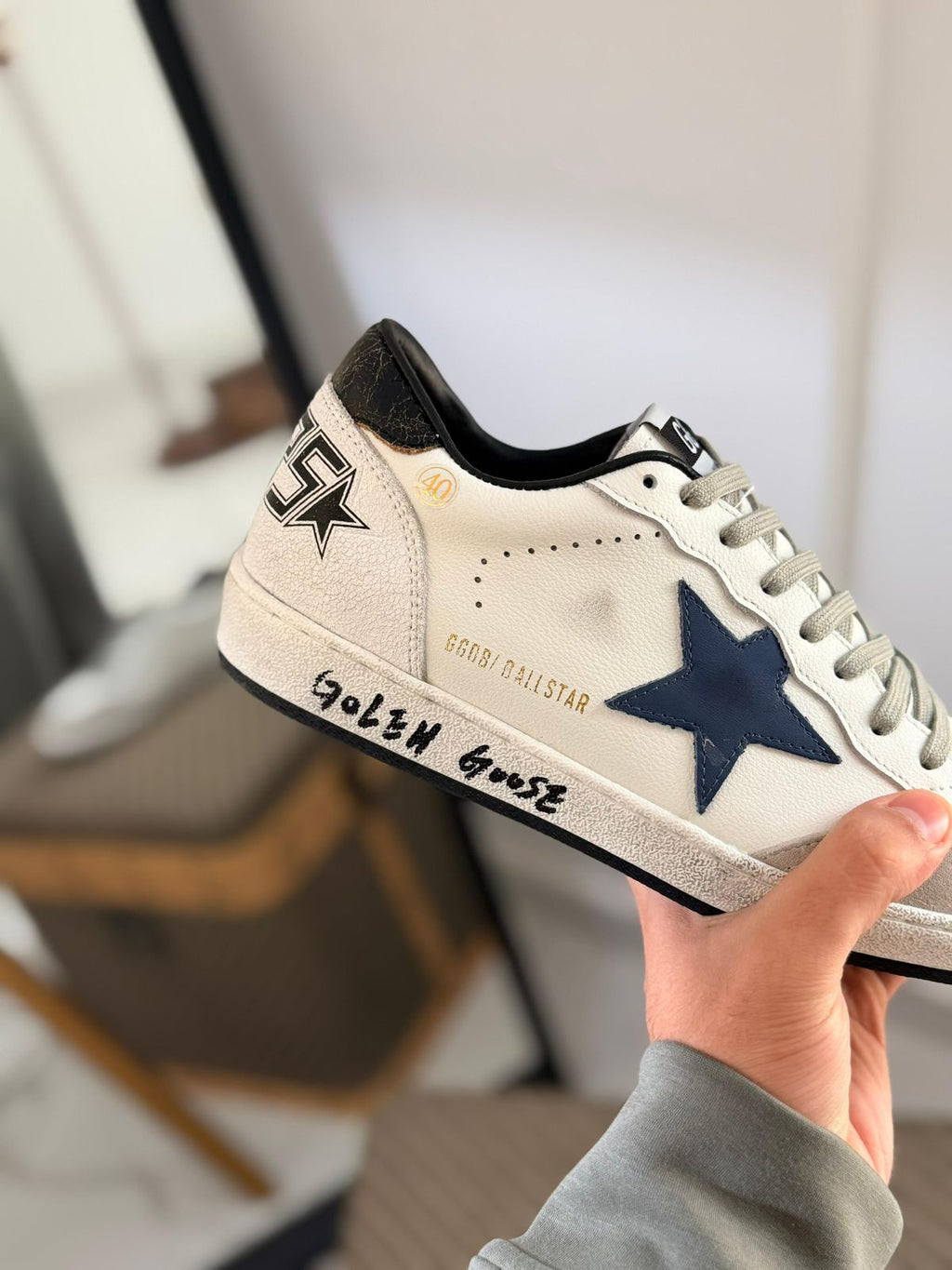 Golden Goose Leather Ball Star Sneakers
