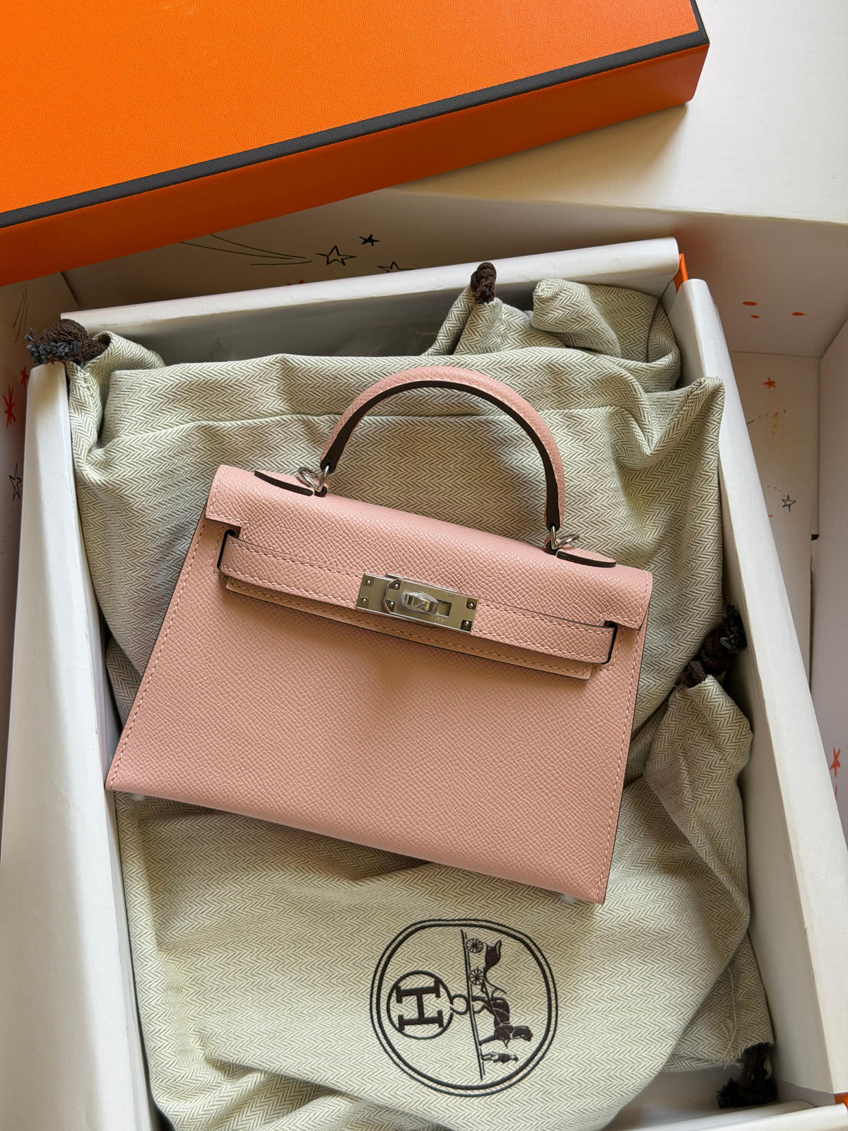 Hermes Mini Kelly 19cm Hand Made