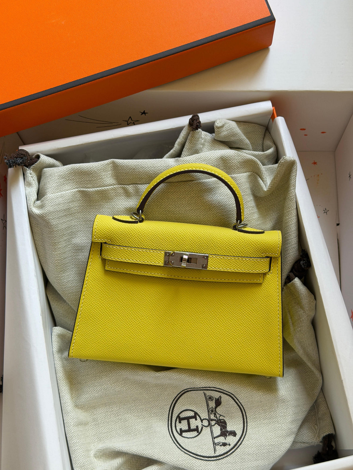 Hermes Mini Kelly 19cm Hand Made