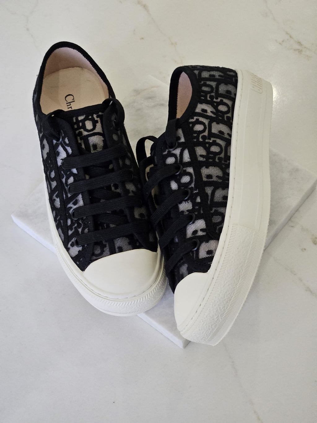 Dior Walk'n'Dior Sneaker Black Dior Oblique Embroidered Mesh