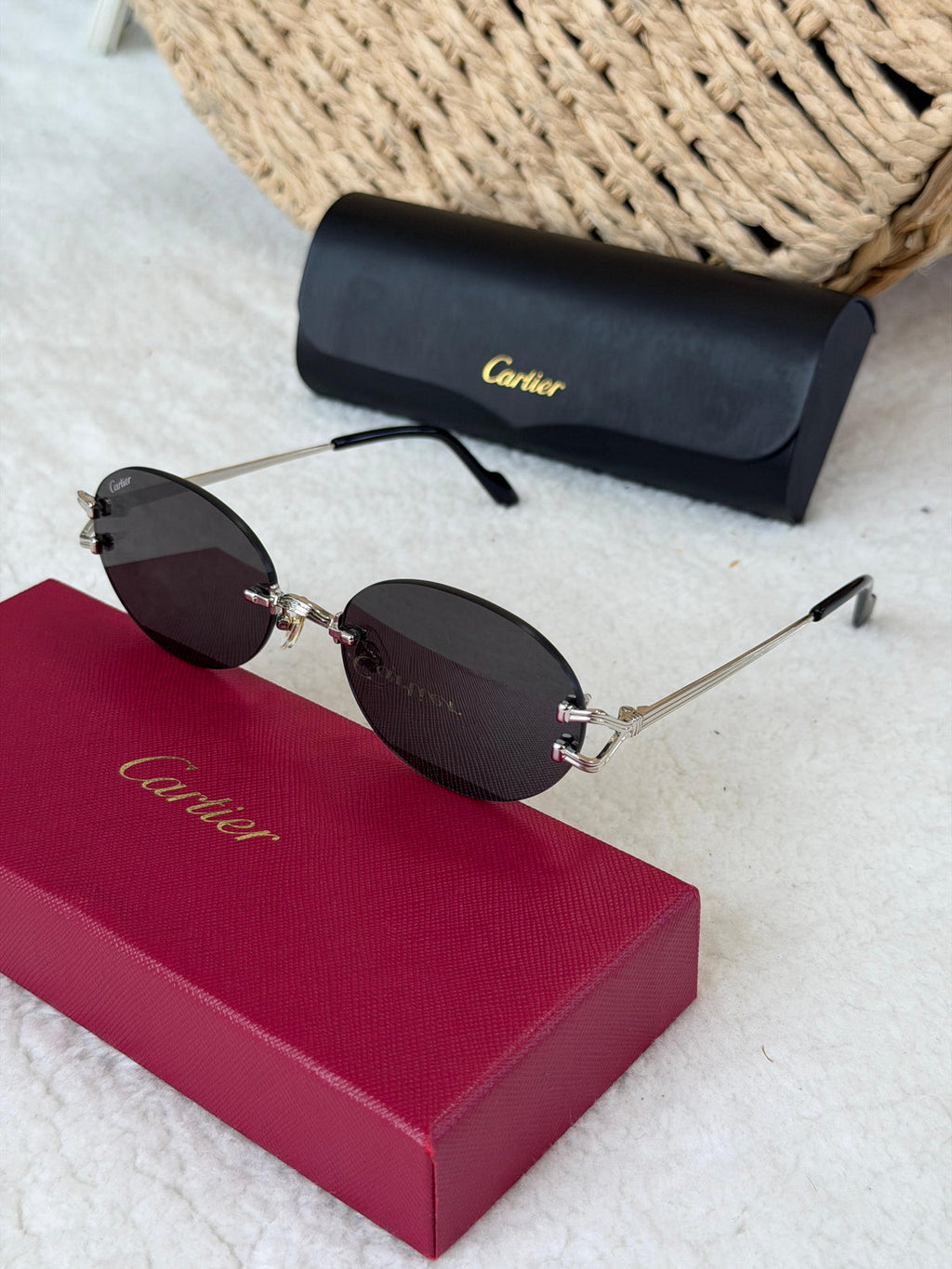 Cartier Eyewear oval-frame Sunglasses