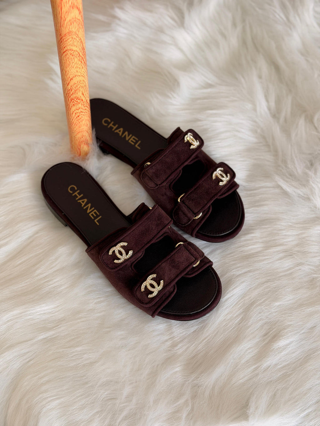 Chanel Mules - Suede kidskin.
