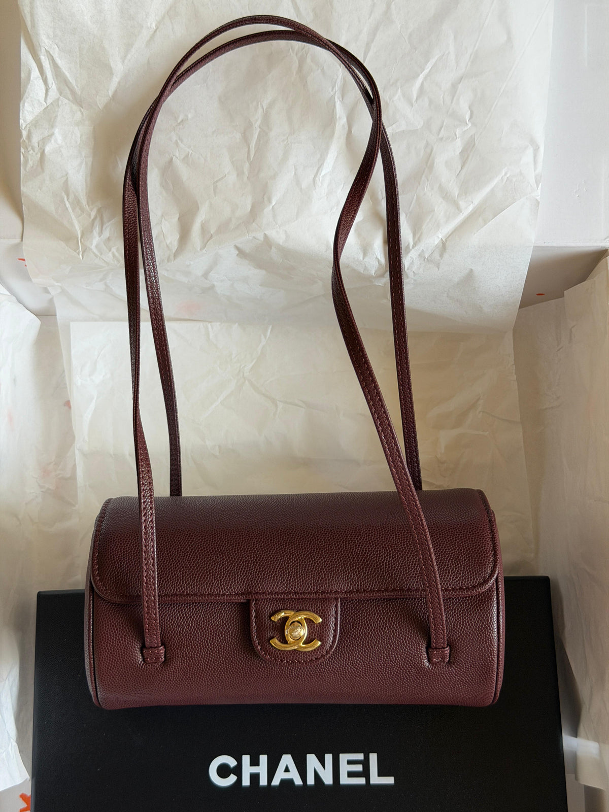 Chanel preppy Coco Small 
Bag caviar leather with gold hardware