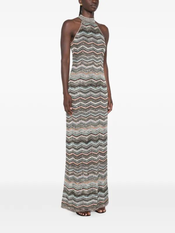 Missoni zigzag-knit Halterneck Dress