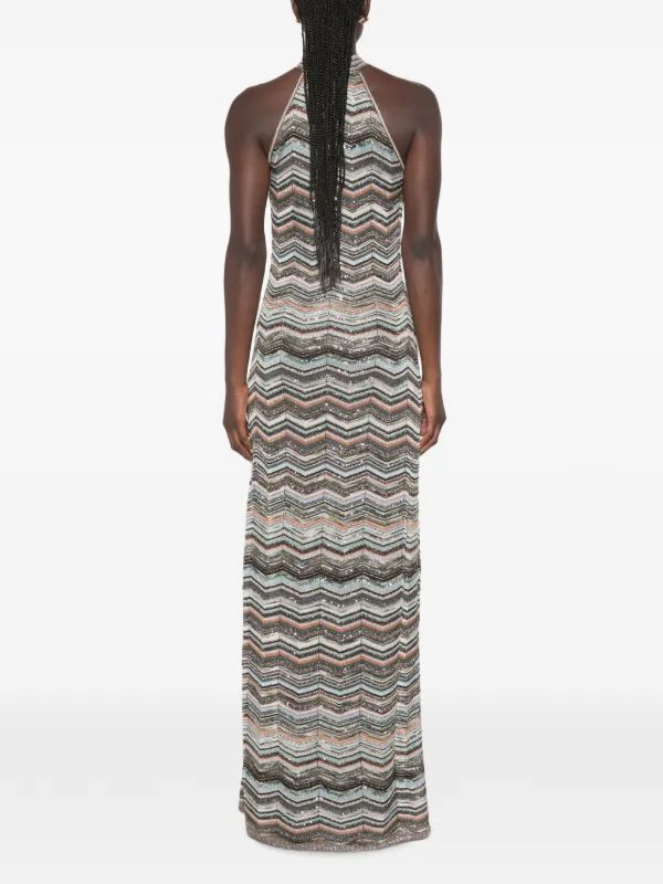 Missoni zigzag-knit Halterneck Dress