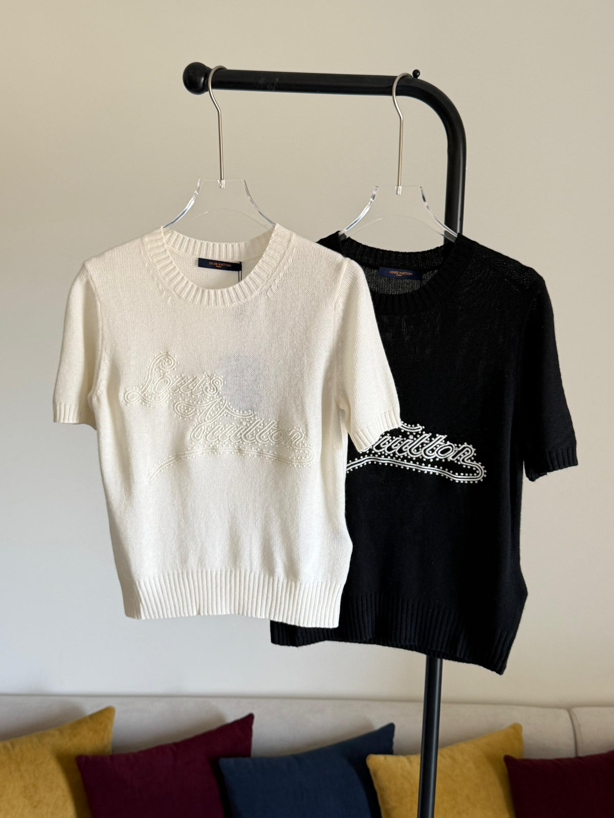 LV Embroidered Signature Knit Top