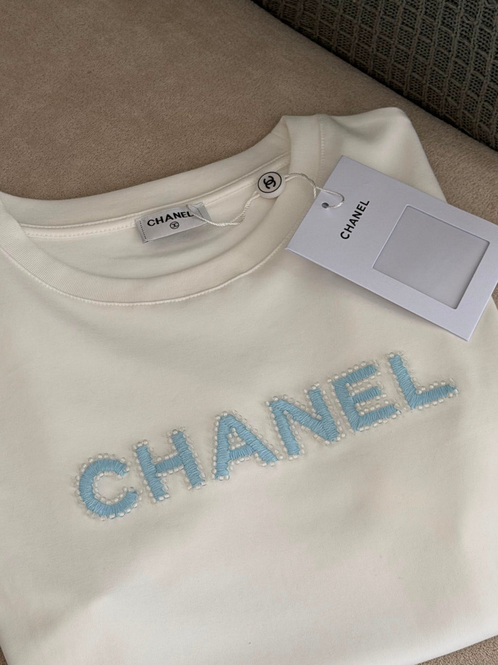 Chanel Paris Text Logo T-Shirt