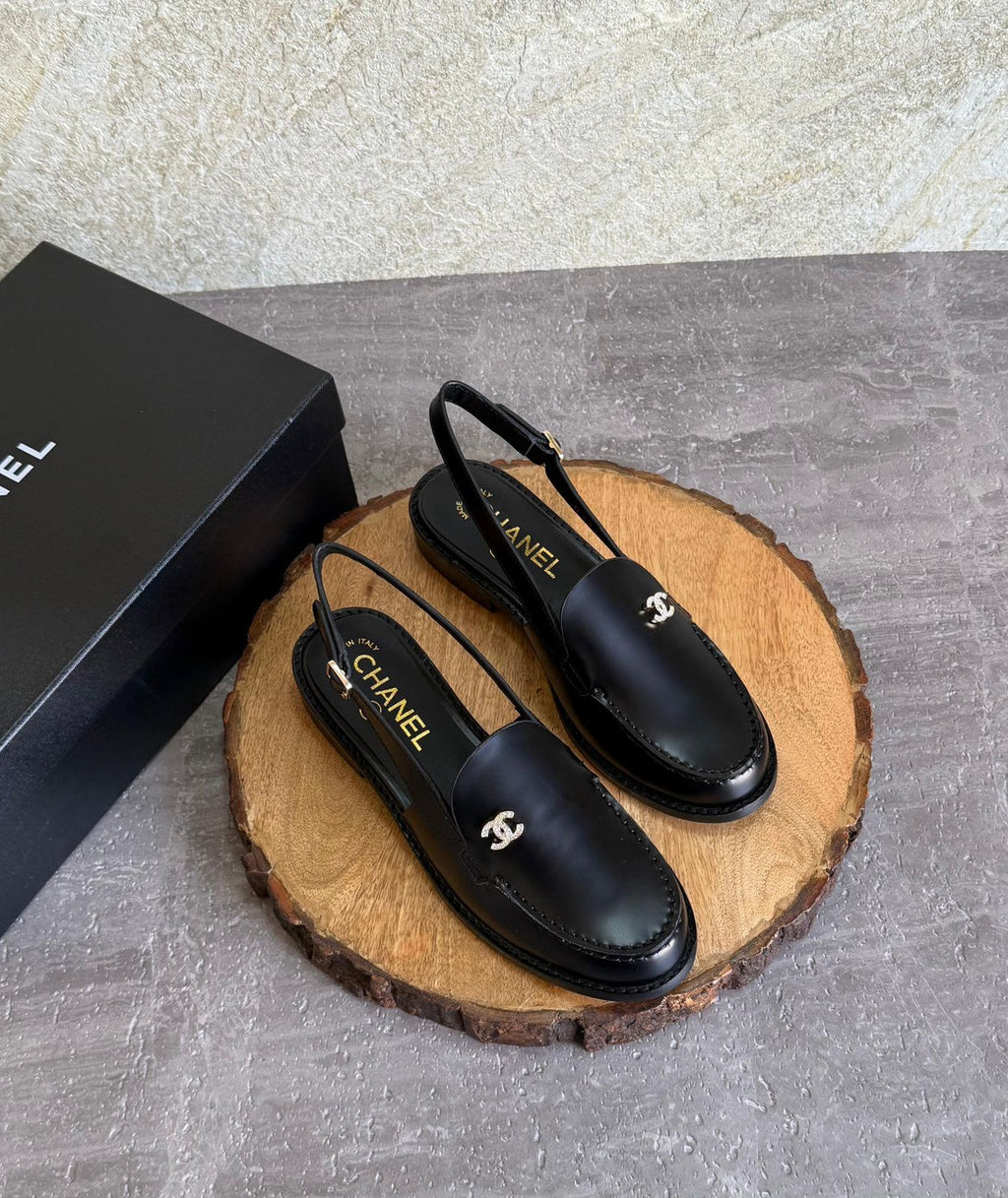 Chanel Chanel Slingbacks in Shiny Calfskin
