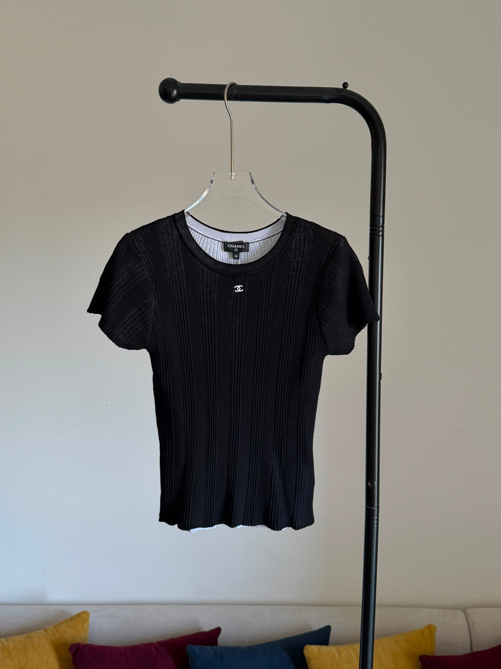 Chanel CC logo short sleeved shirt