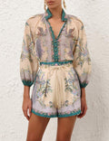 Zimmermann Multicolour Indra BIllow Blouse