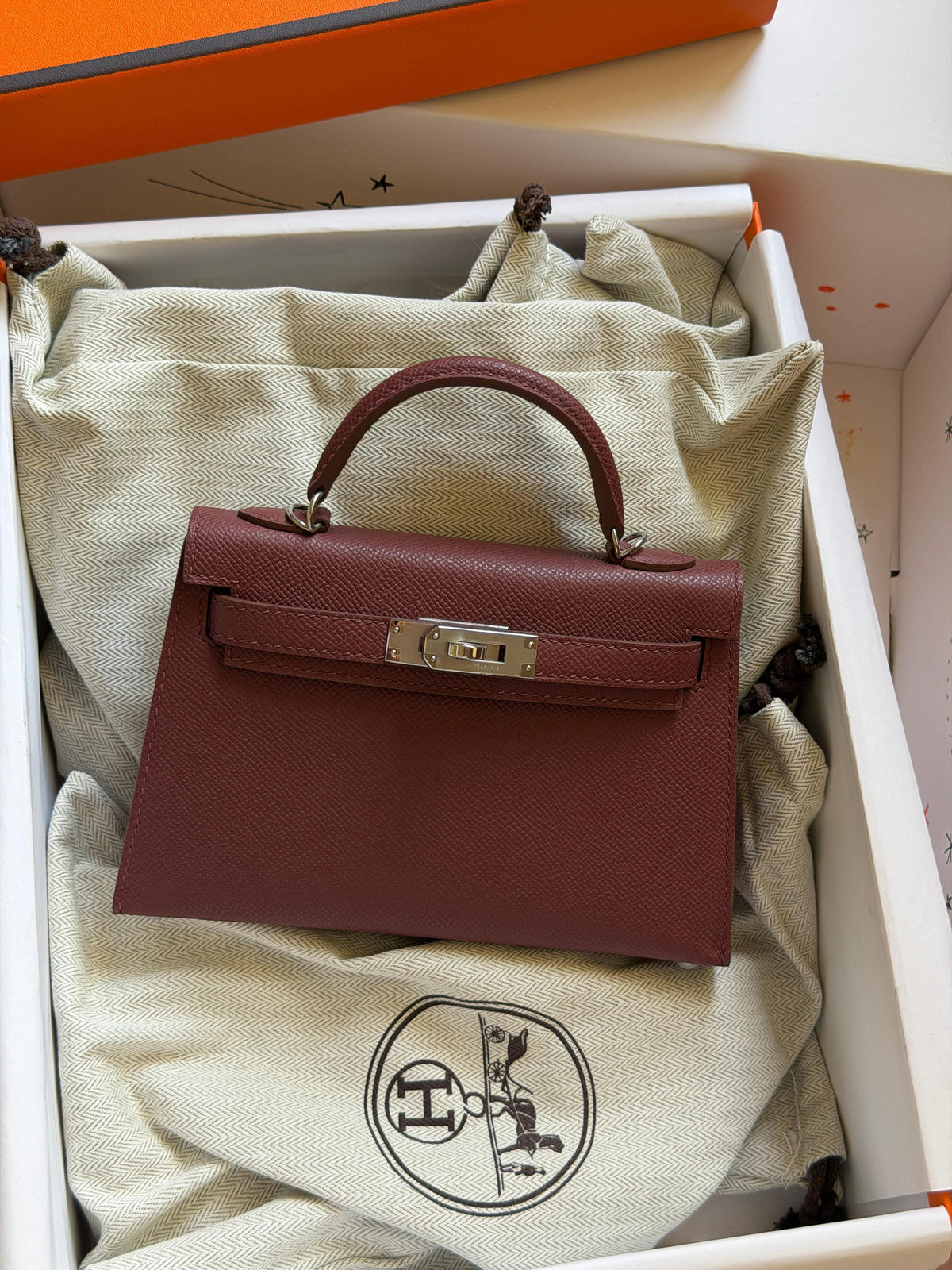 Hermes Mini Kelly 19cm Hand Made