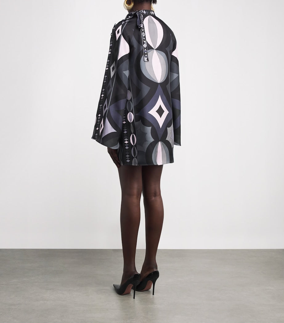 Pucci Printed Mini Dress in Silk Satin