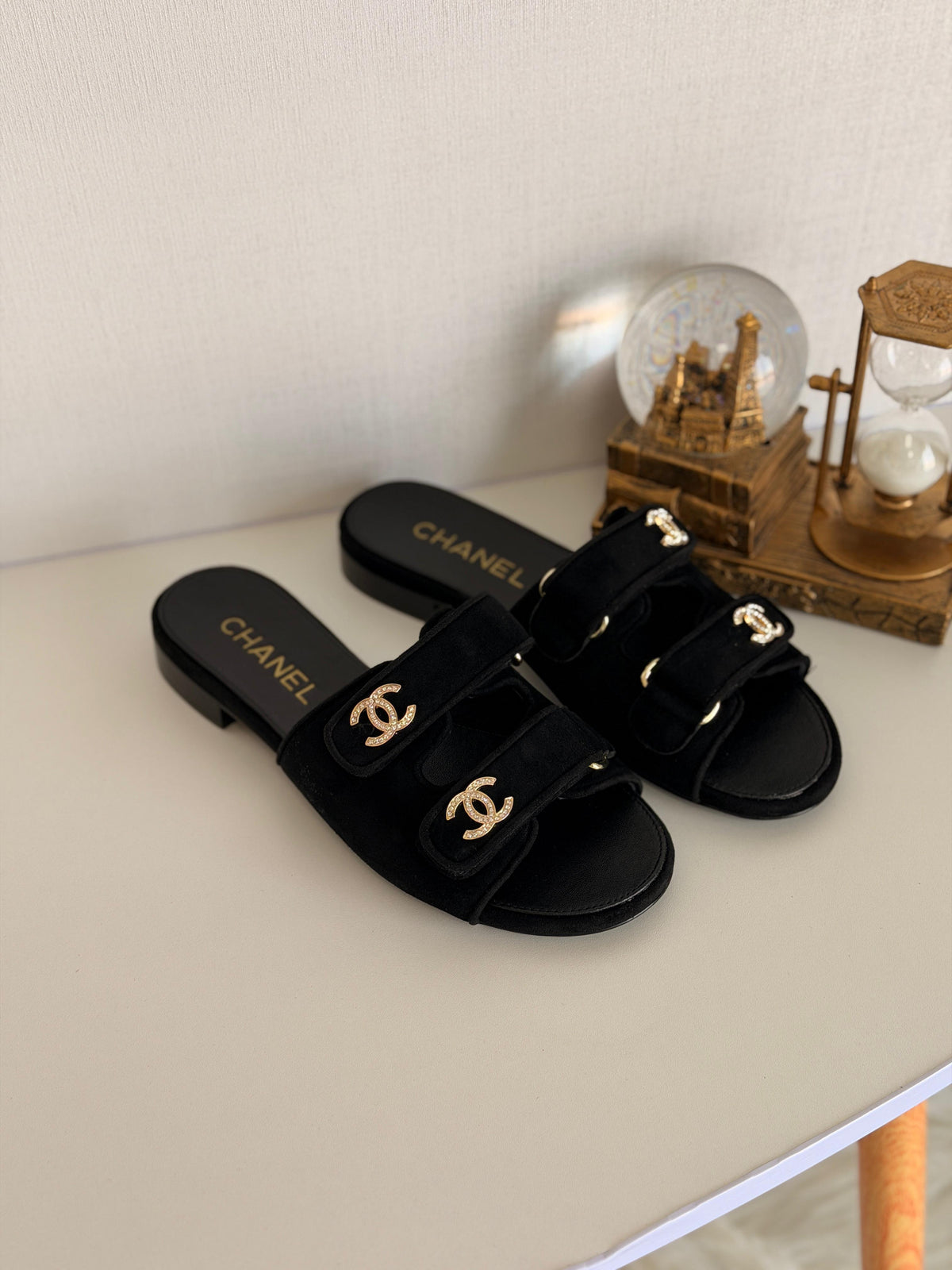 Chanel Mules - Suede kidskin.
