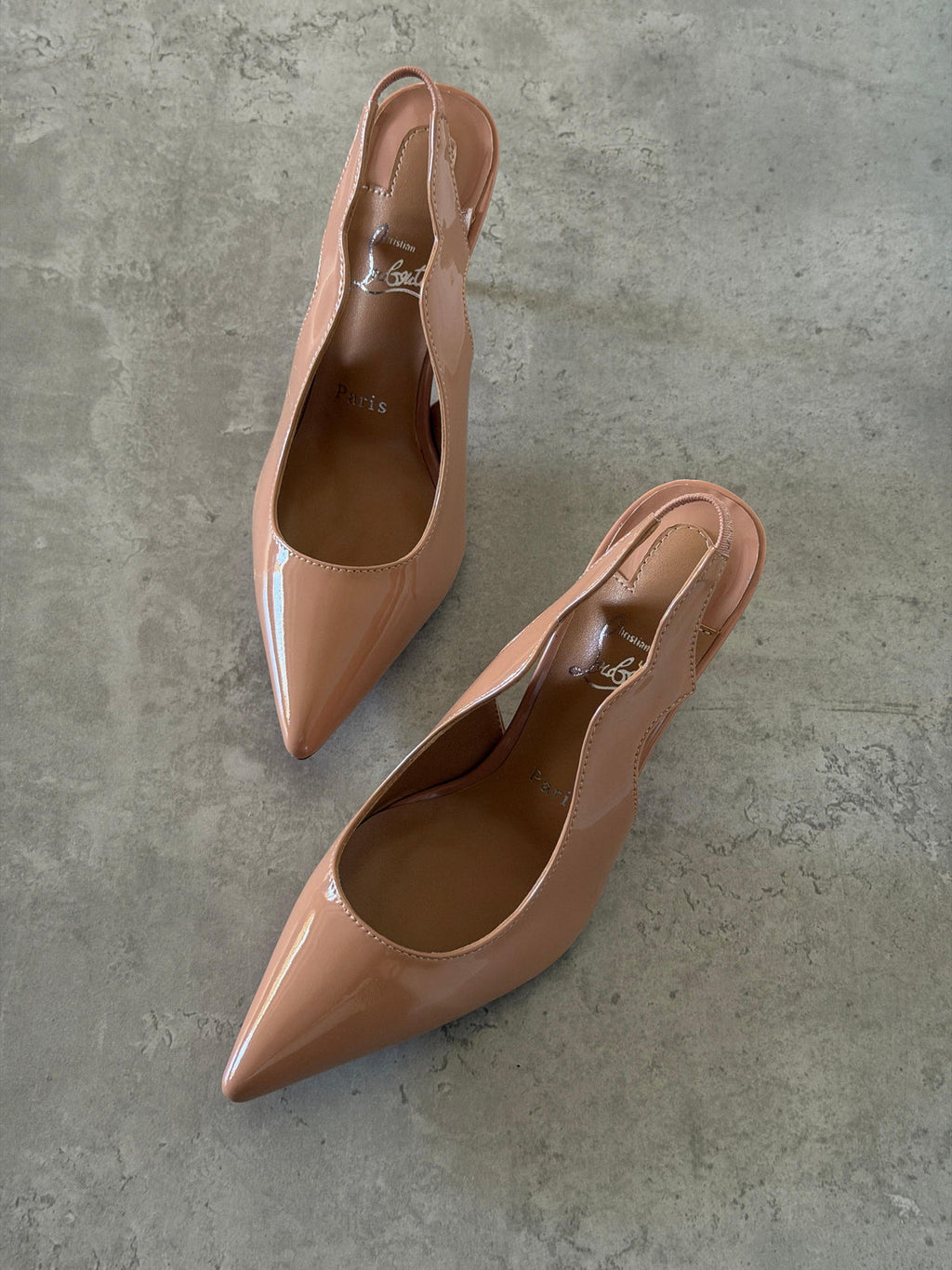 Christian Louboutin Neutral Hot Chick 70 Pumps