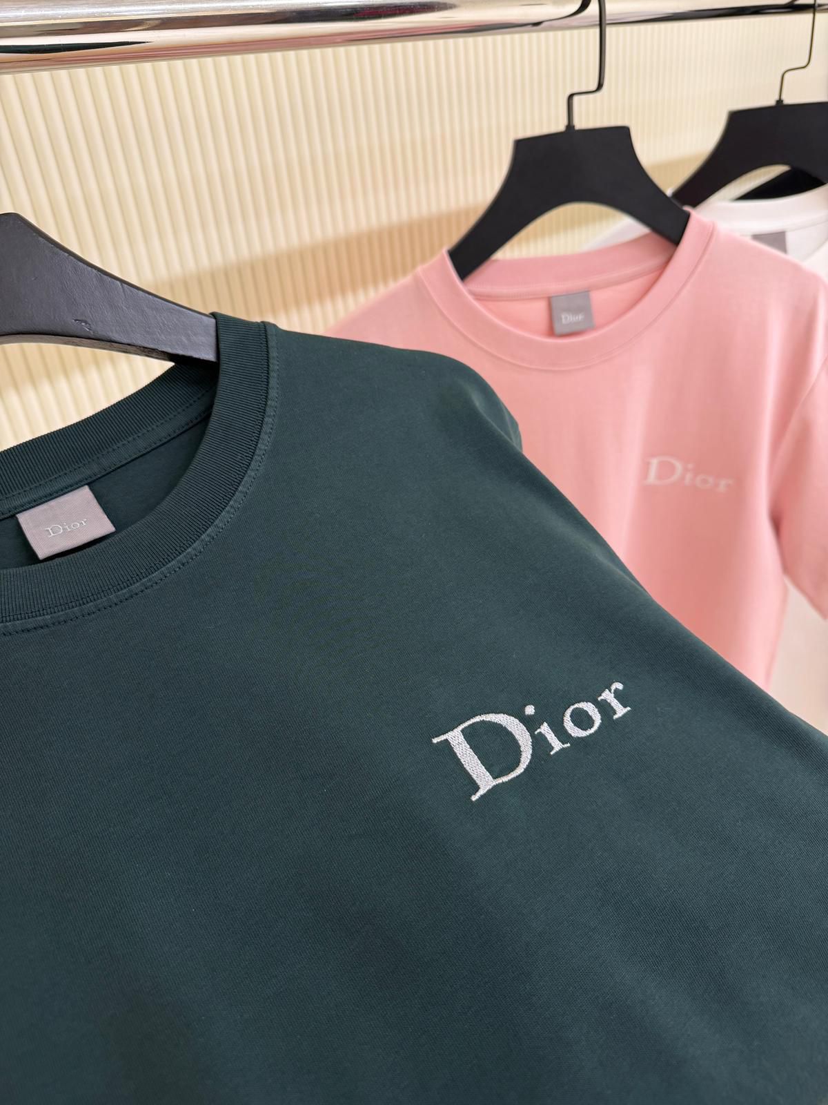 T-Shirt with Dior Embroidery, Relaxed Fit