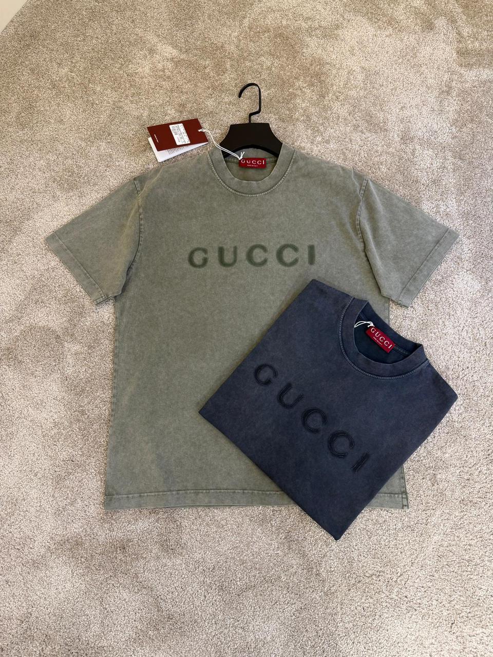 Gucci Distressed logo cotton T-shirt