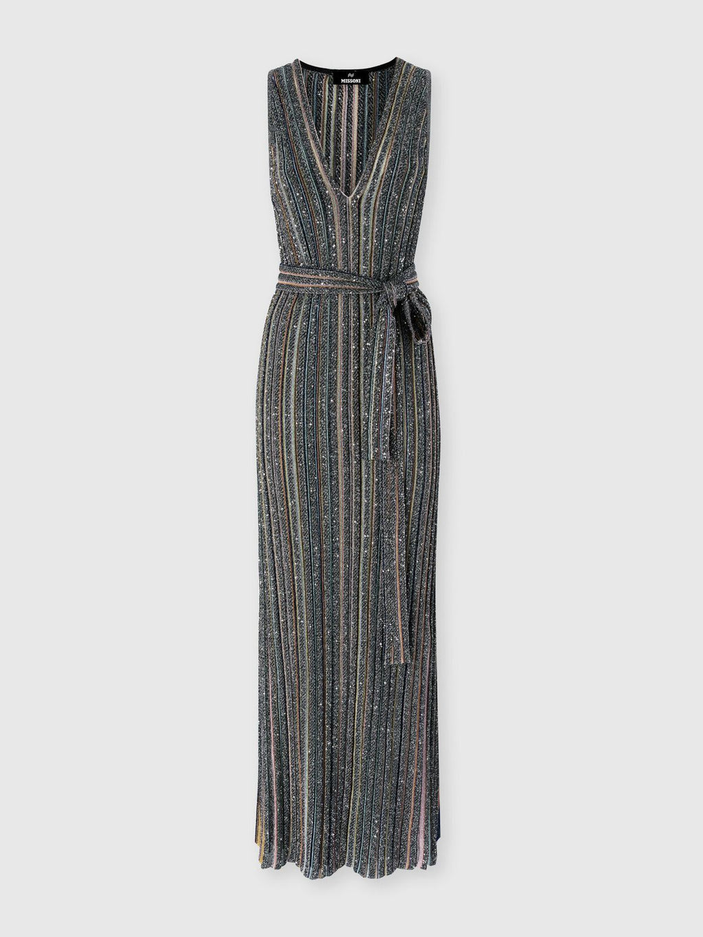 Missoni Green Sequin-embellished Knit Dress