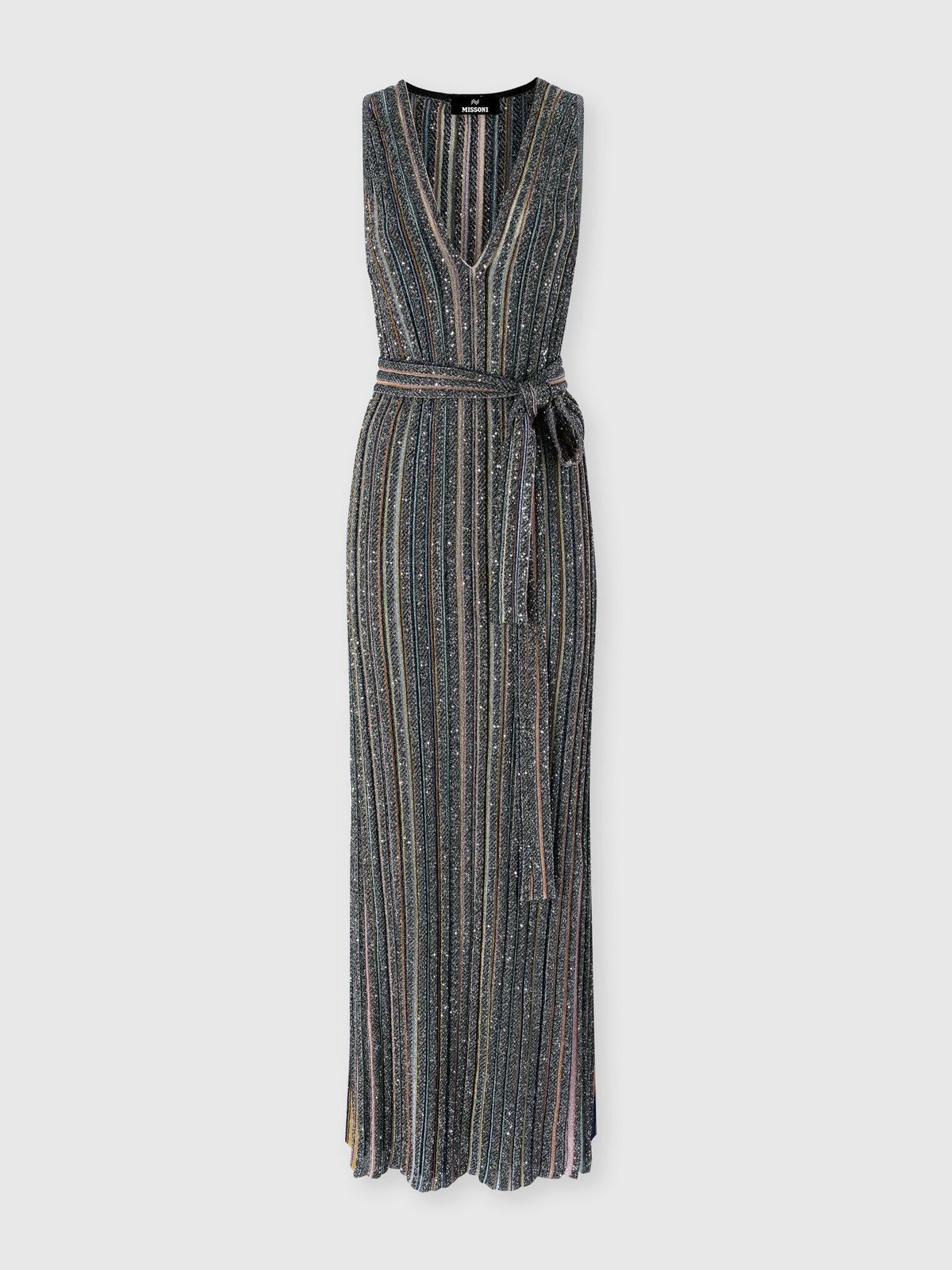 Missoni Green Sequin-embellished Knit Dress