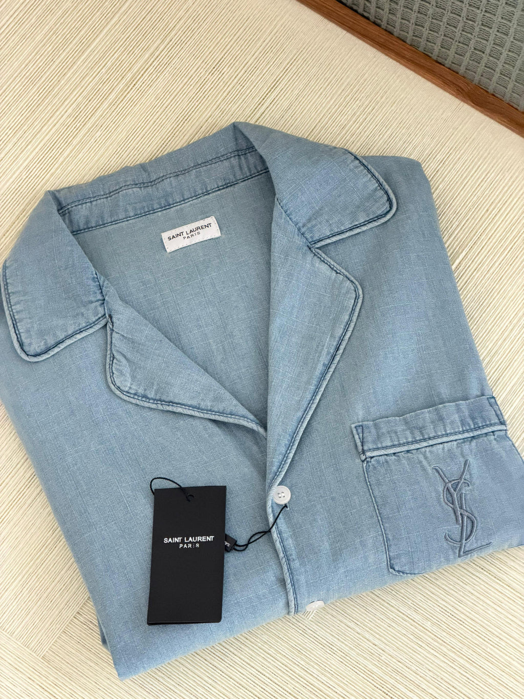 Saint Laurent Cassandre Denim Shirt