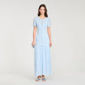 SANDRO bead-embellished Knit Maxi Dress