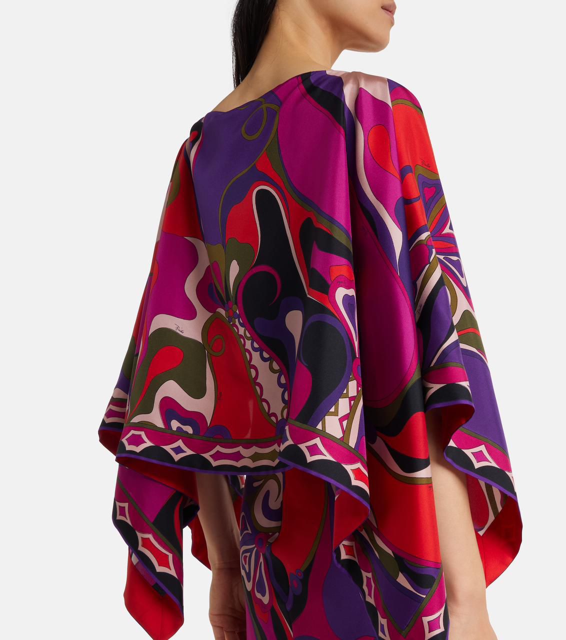 Pucci Pink Vivara-print Maxi Dress