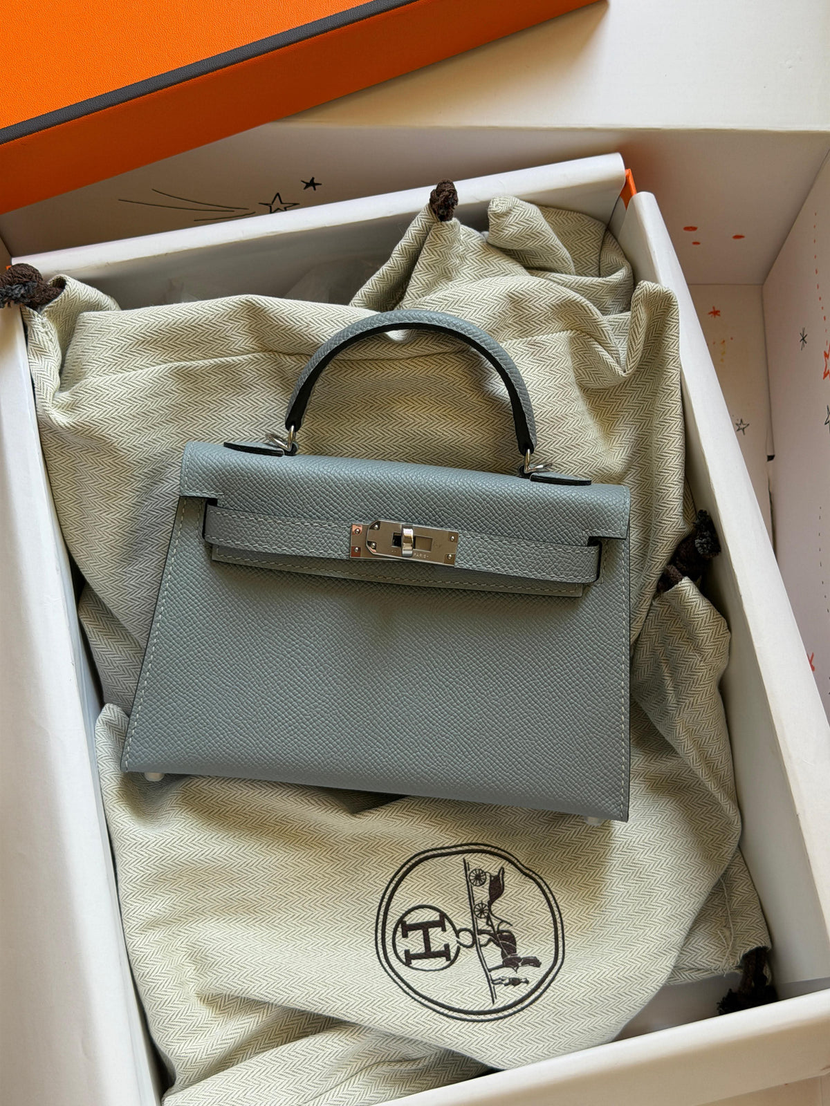 Hermes Mini Kelly 19cm Hand Made
