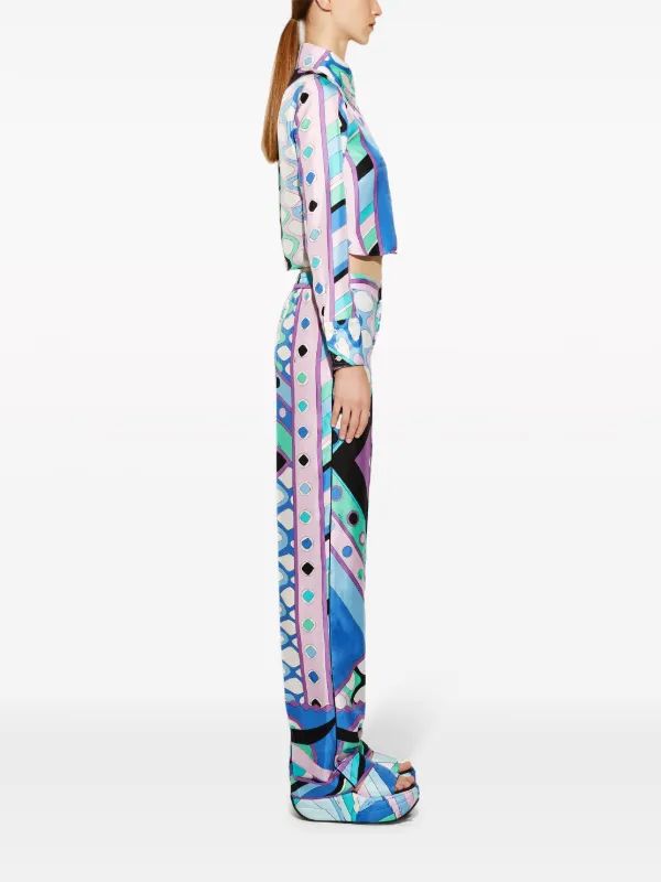 Buy Pucci Blue Vivara-print set
